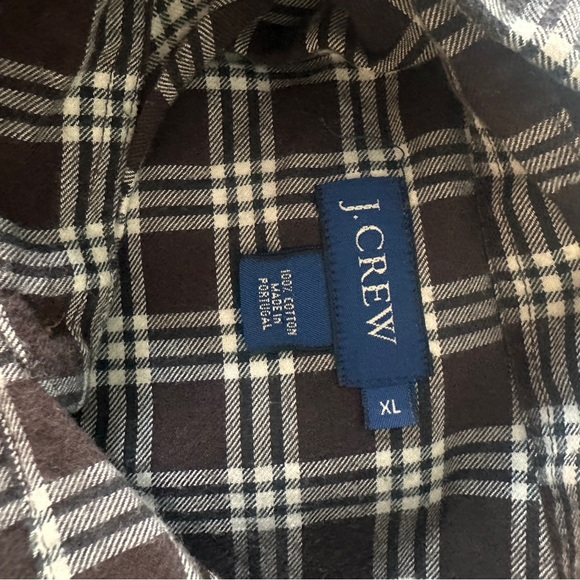 J Crew Men’s flannel button down long sleeve shirt XL - Picture 4 of 6